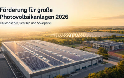 Förderung für große Photovoltaikanlagen