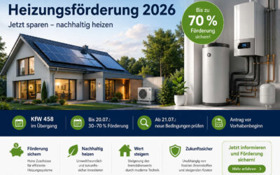 Heizungsförderung 2026: KfW-Zuschuss sichern