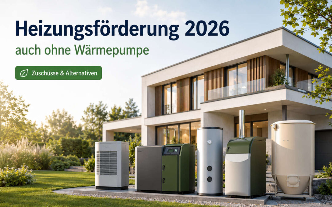 Heizungsförderung 2026 ohne Wärmepumpe mit Zuschüssen für alternative Heizsysteme
