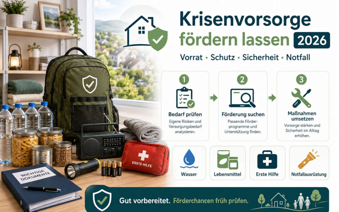 Krisenvorsorge fördern lassen 2026