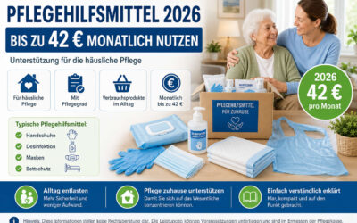 Pflegehilfsmittel 2026: 42 Euro nutzen