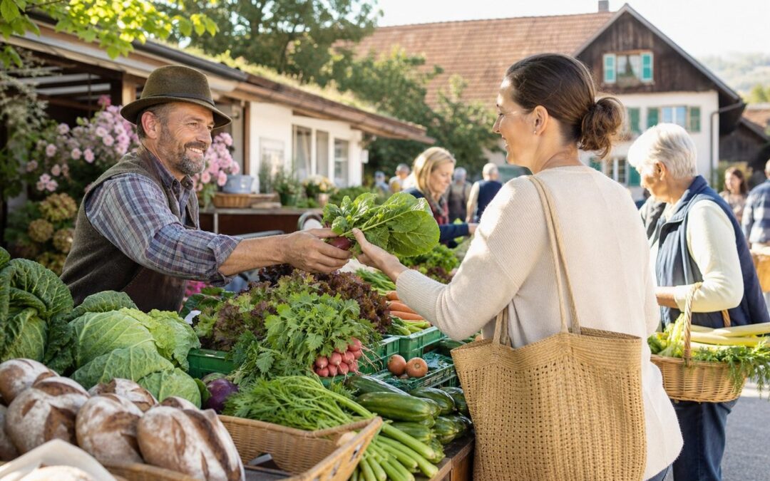 Regionale Lebensmittel fördern lassen – Bauernmarkt, Lebensmittel, Regional, Erzeuger, Hofladen