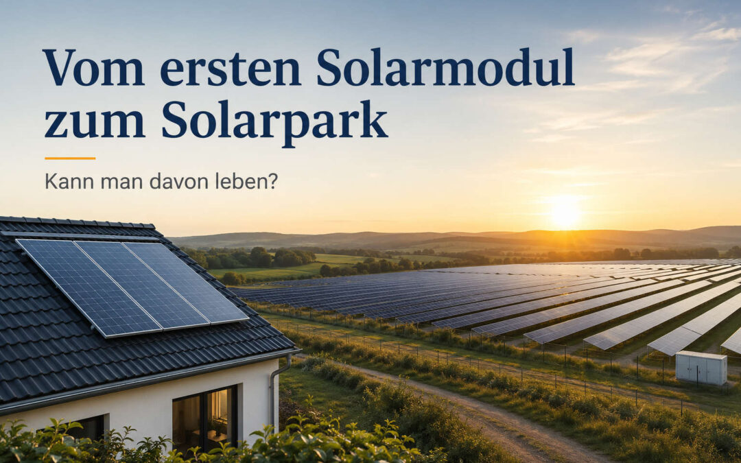 Vom ersten Solarmodul zum Solarpark – kann man davon leben?