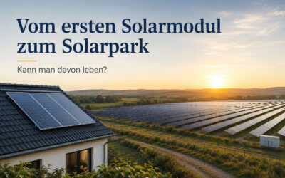 Vom ersten Solarmodul zum eigenen Solarpark