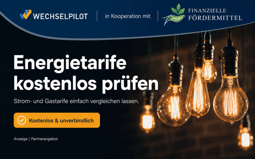 Wechselpilot und Finanzielle Fördermittel – Strom- und Gastarife kostenlos prüfen lassen