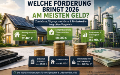Welche Förderung bringt 2026 am meisten Geld?